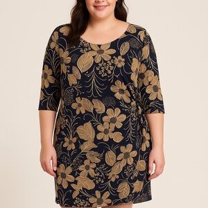 Bobbie Bee Elegant 3/4 Sleeve Dress